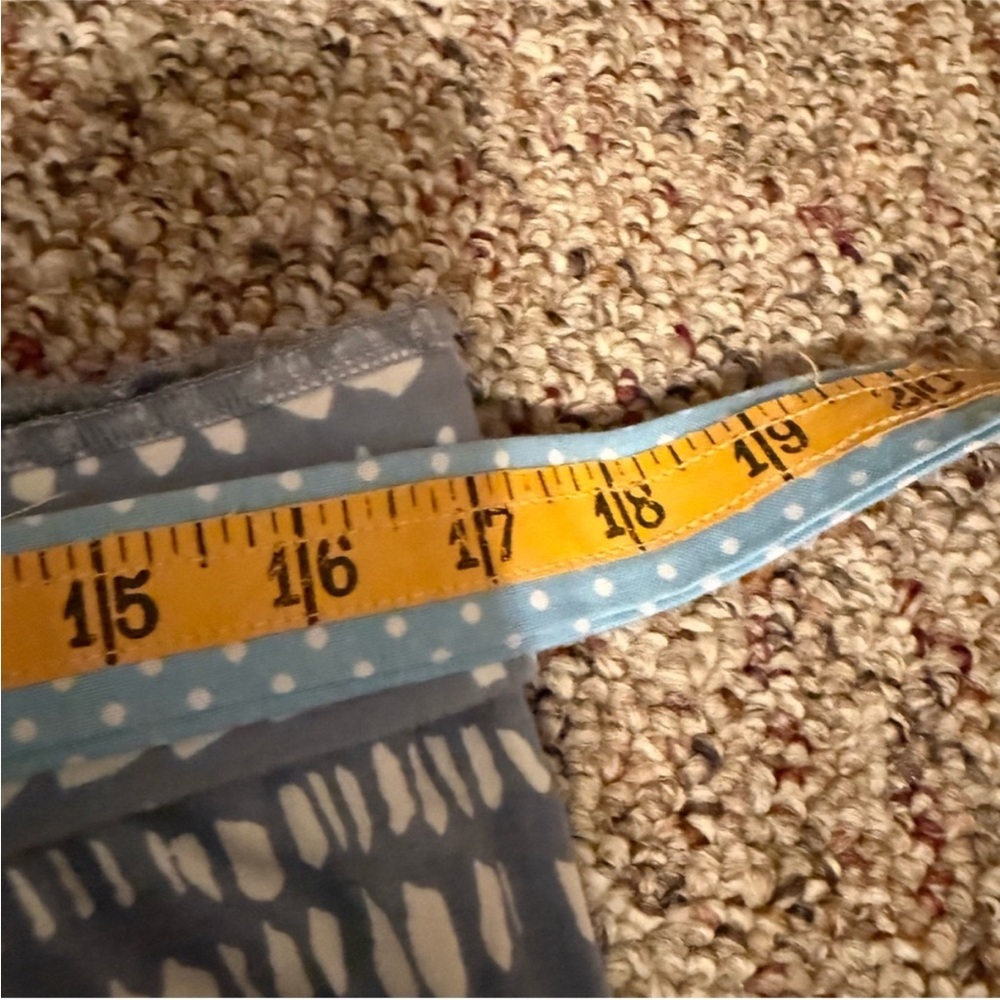 Long length LOFT light blue and cream maxi skirt large - Picture 4 of 7
